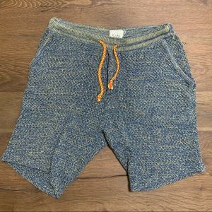 Blue & Yellow sweat shorts